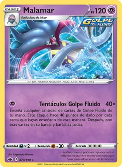 Carta Malamar de la expansión Reinado Escalofriante, número 70/198