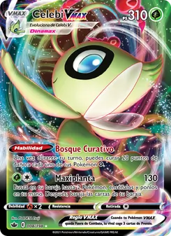 Carta Celebi VMAX de la expansión Reinado Escalofriante, número 8/198
