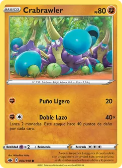 Carta Crabrawler de la expansión Reinado Escalofriante, número 84/198