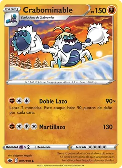 Carta Crabominable de la expansión Reinado Escalofriante, número 85/198