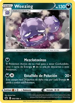 Carta Weezing de la expansión Reinado Escalofriante, número 95/198