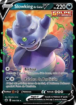 Carta Slowking de Galar V de la expansión Reinado Escalofriante, número 99/198