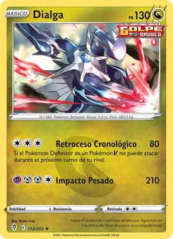 Carta Dialga de la expansión Cielos Evolutivos, número 112/203