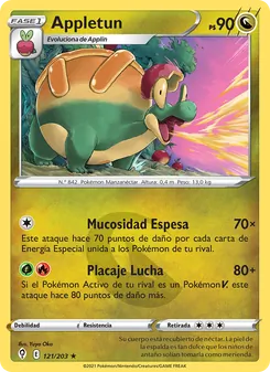 Carta Appletun de la expansión Cielos Evolutivos, número 121/203
