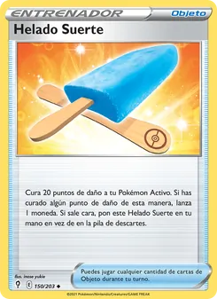 Carta Helado Suerte de la expansión Cielos Evolutivos, número 150/203