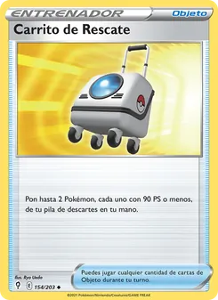 Carta Carrito de Rescate de la expansión Cielos Evolutivos, número 154/203