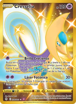 Carta Cresselia de la expansión Cielos Evolutivos, número 228/203