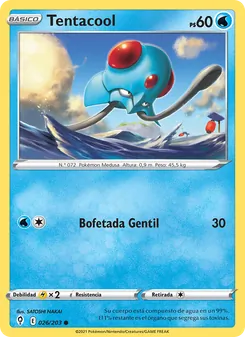 Carta Tentacool de la expansión Cielos Evolutivos, número 26/203
