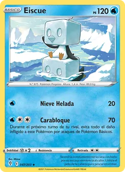 Carta Eiscue de la expansión Cielos Evolutivos, número 47/203