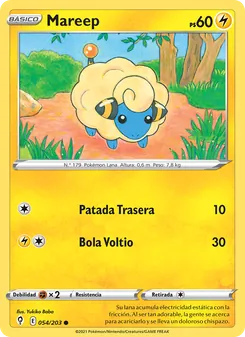 Carta Mareep de la expansión Cielos Evolutivos, número 54/203