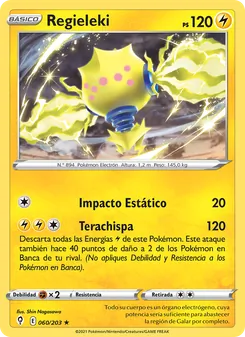 Carta Regieleki de la expansión Cielos Evolutivos, número 60/203