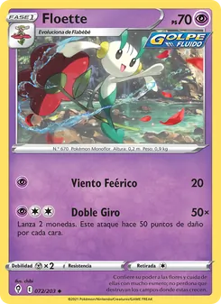 Carta Floette de la expansión Cielos Evolutivos, número 72/203