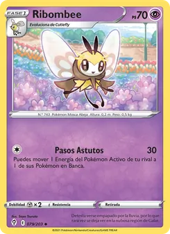 Carta Ribombee de la expansión Cielos Evolutivos, número 79/203