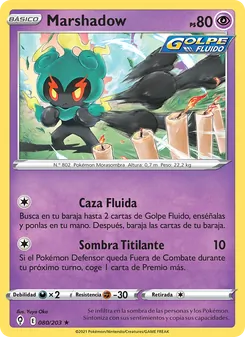 Carta Marshadow de la expansión Cielos Evolutivos, número 80/203