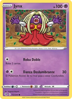 Carta Jynx de la expansión Golpe Fusión, número 112/264