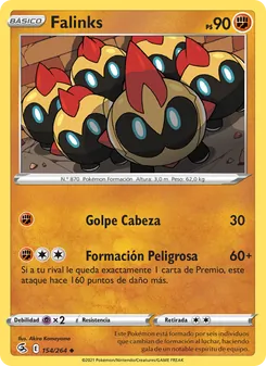 Carta Falinks de la expansión Golpe Fusión, número 154/264