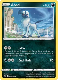 Carta Absol de la expansión Golpe Fusión, número 164/264