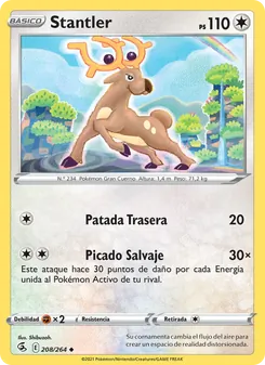 Carta Stantler de la expansión Golpe Fusión, número 208/264