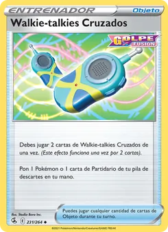 Carta Walkie-talkies Cruzados de la expansión Golpe Fusión, número 231/264