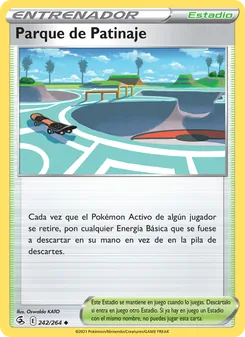 Carta Parque de Patinaje de la expansión Golpe Fusión, número 242/264
