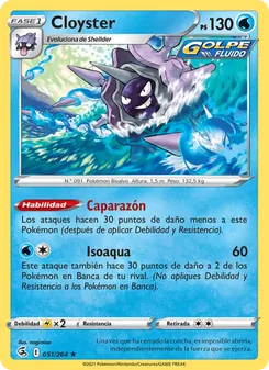 Carta Cloyster de la expansión Golpe Fusión, número 51/264