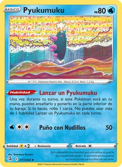 Carta Pyukumuku de la expansión Golpe Fusión, número 77/264