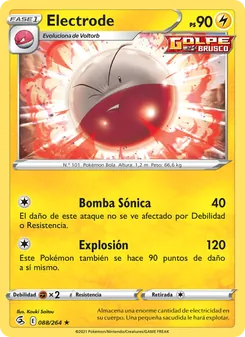 Carta Electrode de la expansión Golpe Fusión, número 88/264