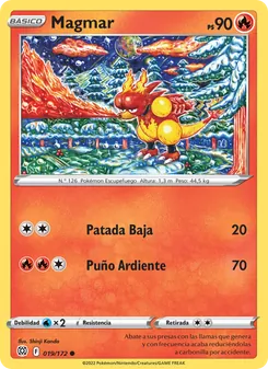 Carta Magmar de la expansión Astros Brillantes, número 019/172