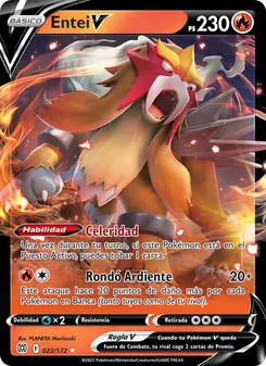 Carta Entei V de la expansión Astros Brillantes, número 022/172