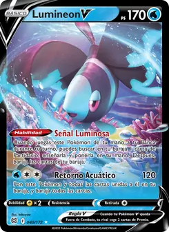 Carta Lumineon V de la expansión Astros Brillantes, número 040/172