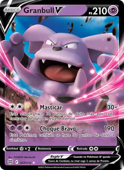 Carta Granbull V de la expansión Astros Brillantes, número 057/172