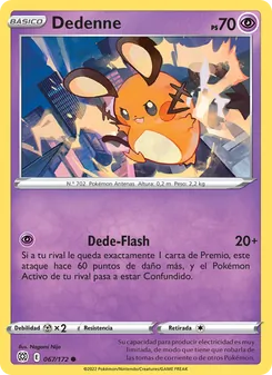 Carta Dedenne de la expansión Astros Brillantes, número 067/172