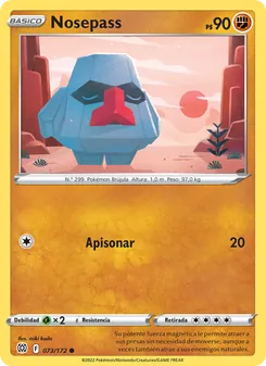 Carta Nosepass de la expansión Astros Brillantes, número 073/172