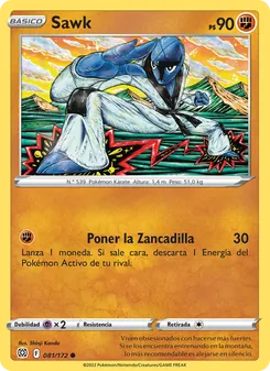 Carta Sawk de la expansión Astros Brillantes, número 081/172