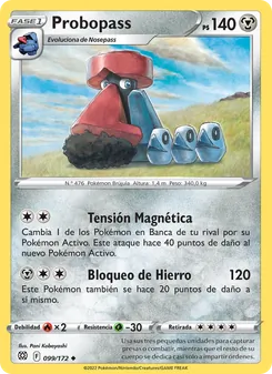 Carta Probopass de la expansión Astros Brillantes, número 099/172