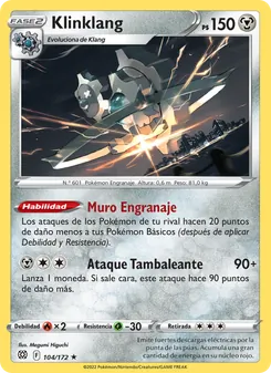 Carta Klinklang de la expansión Astros Brillantes, número 104/172