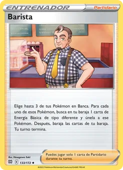 Carta Barista de la expansión Astros Brillantes, número 133/172