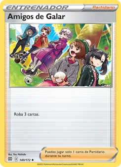 Carta Amigos de Galar de la expansión Astros Brillantes, número 140/172
