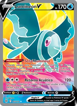 Carta Lumineon V de la expansión Astros Brillantes, número 155/172