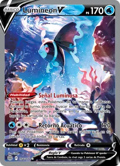 Carta Lumineon V de la expansión Astros Brillantes, número 156/172