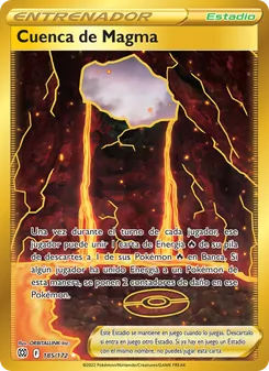 Carta Cuenca de Magma de la expansión Astros Brillantes, número 185/172