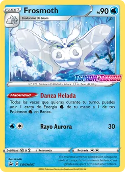 Carta Frosmoth de la expansión Cartas de promoción ESES, número SWSH007/307