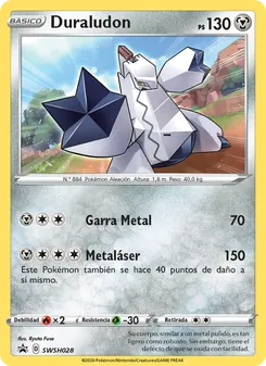 Carta Duraludon de la expansión Cartas de promoción ESES, número SWSH028/307