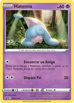 Carta Hatenna de la expansión Cartas de promoción ESES, número SWSH040/307