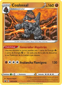 Carta Coalossal de la expansión Cartas de promoción ESES, número SWSH054/307
