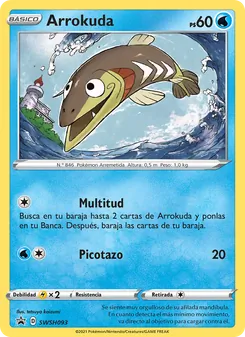 Carta Arrokuda de la expansión Cartas de promoción ESES, número SWSH093/307