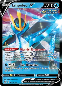 Carta Empoleon V de la expansión Cartas de promoción ESES, número SWSH108/307