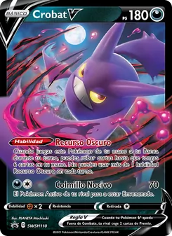 Carta Crobat V de la expansión Cartas de promoción ESES, número SWSH110/307
