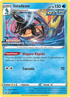 Carta Inteleon de la expansión Cartas de promoción ESES, número SWSH113/307