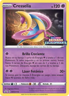 Carta Cresselia de la expansión Cartas de promoción ESES, número SWSH114/307